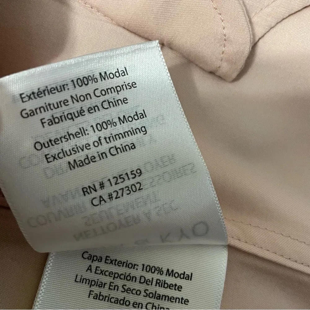 Soia & Kyo Marinella Ballet Pink Straight Fit Trench Coat Sz-XXS